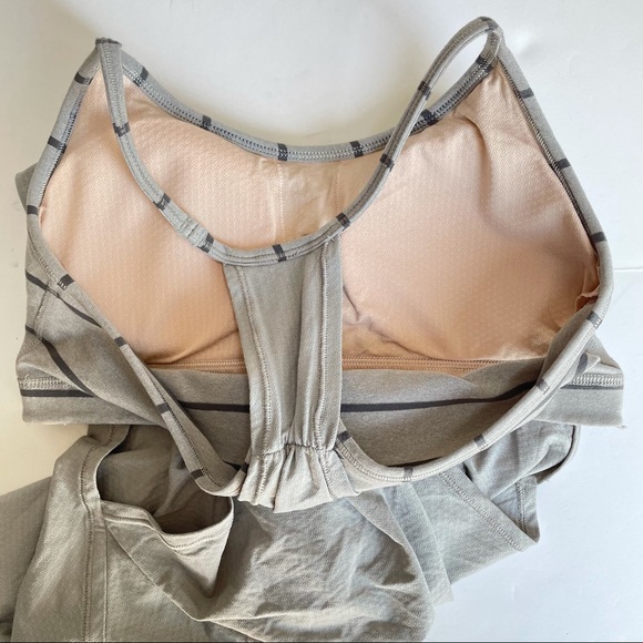 Lululemon No Limits Tank Top Built-In Bra Gray 6 - Picture 5 of 12